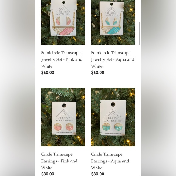 Jessica Waterman Semicircle Trimscape Earrings Canadian Designer Jewelry - Picture 6 of 6